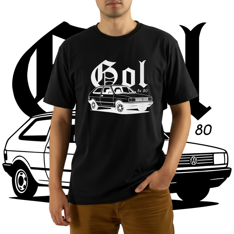 Camiseta Personalizável Com Seu Carro, 100% Algodão