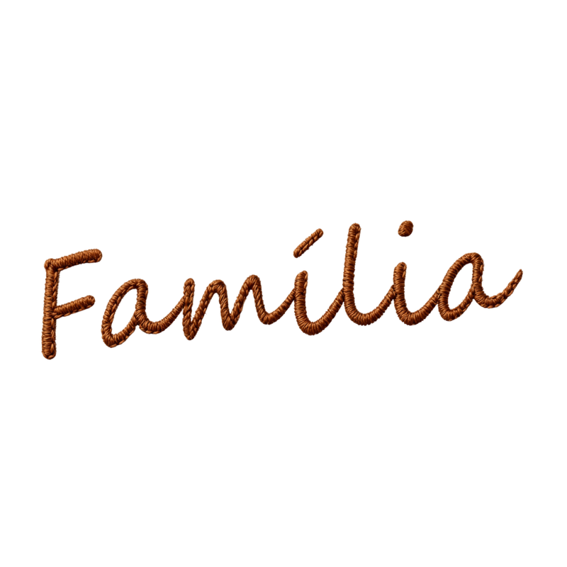 Camisa Personalizável com Nome da Família e Estampa Estilo Bordado, 100% Algodão