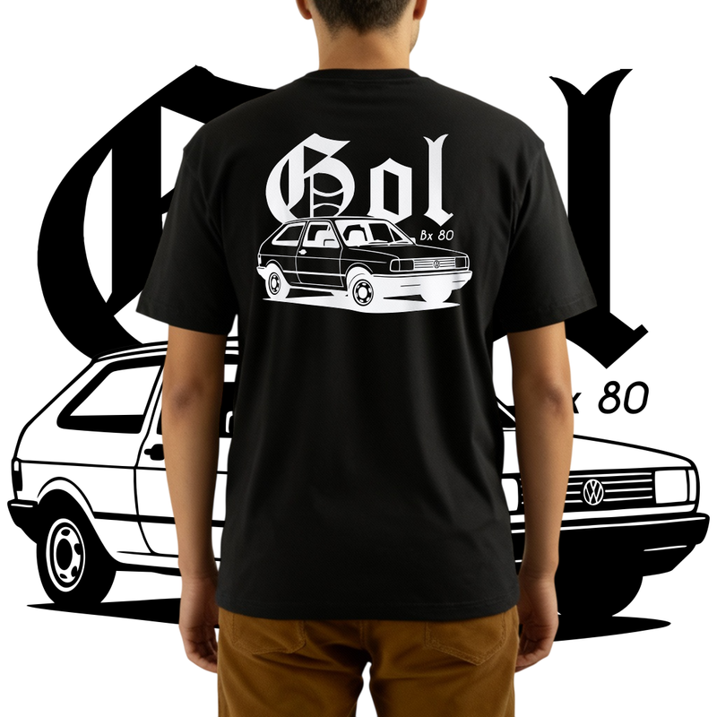 Camiseta Personalizável Com Seu Carro, 100% Algodão