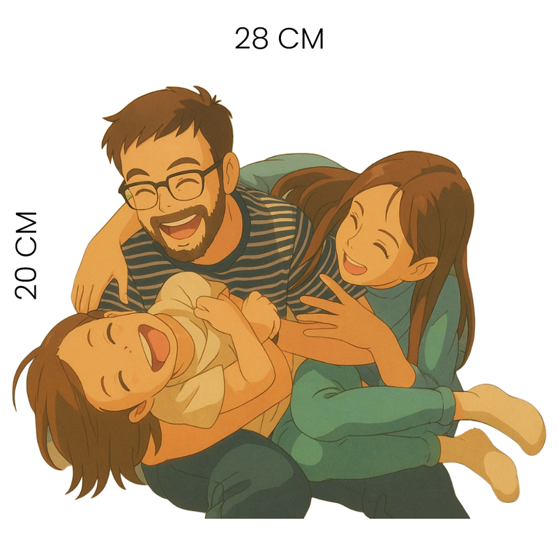 Camisa Personalizável no Estilo Ghibli Studio, 100% Algodão e Estampa Artística Exclusiva
