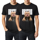 Kit Brutos de Camisetas Personalizáveis com Foto do Seu Cachorro, Estilo Forte, Presença Imponente