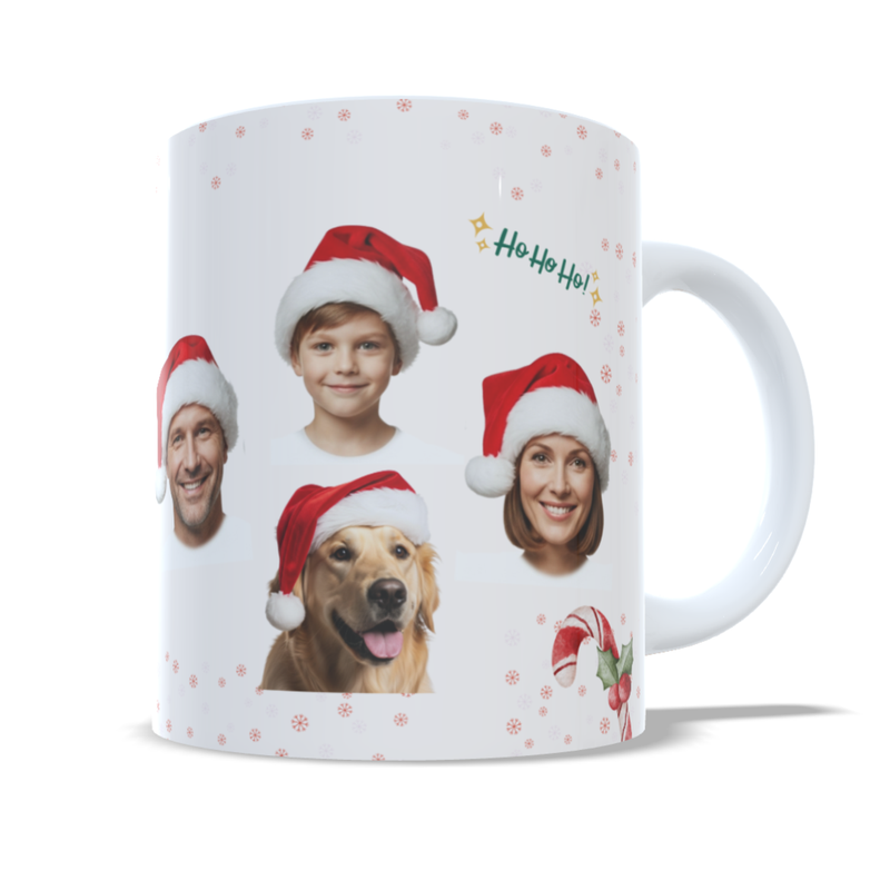 Caneca Personalizável com 4 Fotos, Crie Sua Lembrança Única e Cheia de Emoção