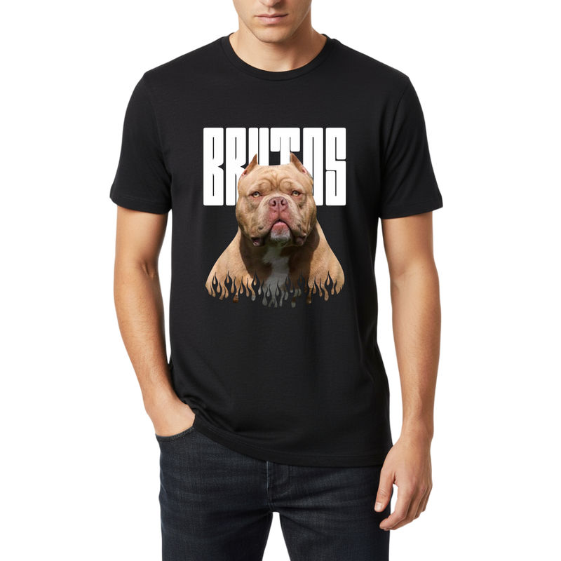 Camiseta Personalizável com Foto do Seu Cachorro, Estilo Forte, Presença Imponente