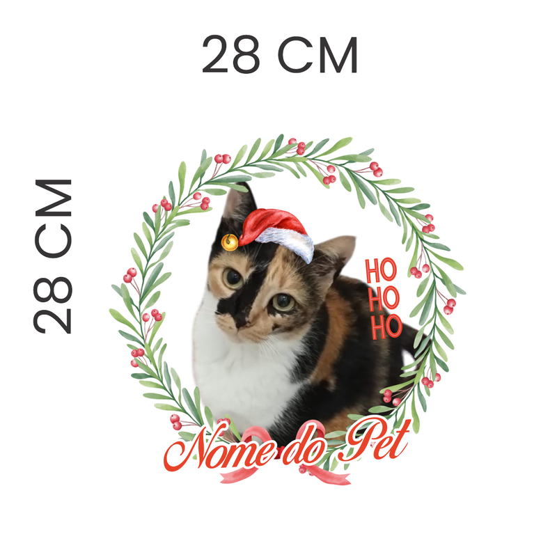 Camiseta Personalizada de Natal com Foto do Pet | 100% Algodão Premium e Estampa DTF | Presente Criativo Natalino