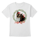 Camiseta Personalizada de Natal com Foto do Pet | 100% Algodão Premium e Estampa DTF | Presente Criativo Natalino