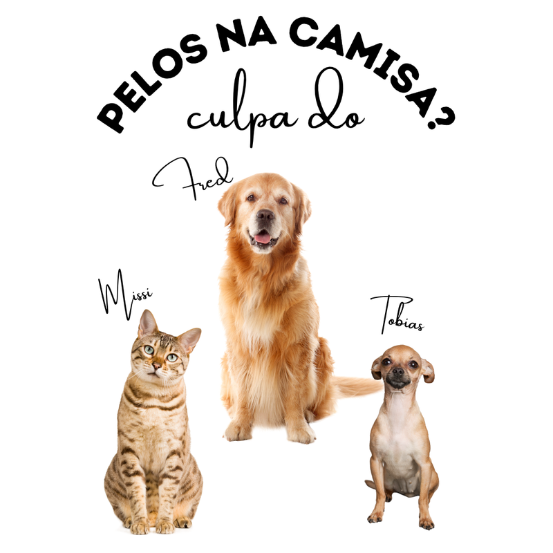 Camiseta Personalizada Pet Gato Foto 100% Algodão Estampa DTF