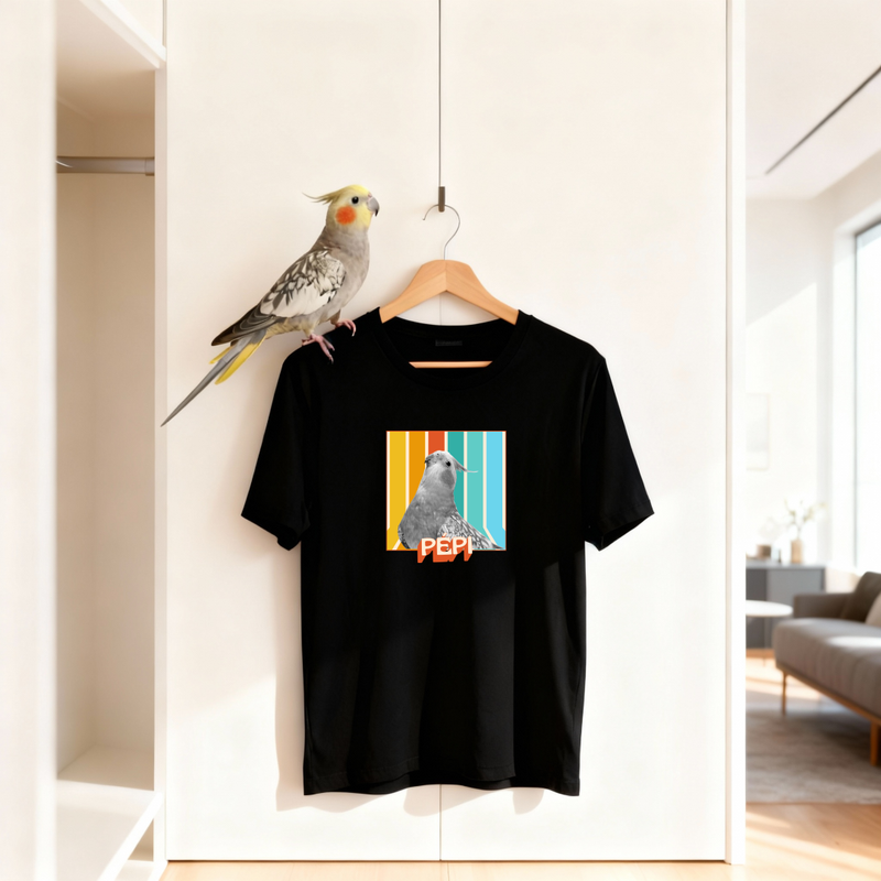 Camiseta Personalizada Pet Vintage Retrô Foto 100% Algodão Estampa DTF