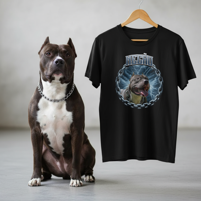 Camisa Personalizável Com Seu Pitbull, Pincher ou Qualquer Pet, 100% Algodão
